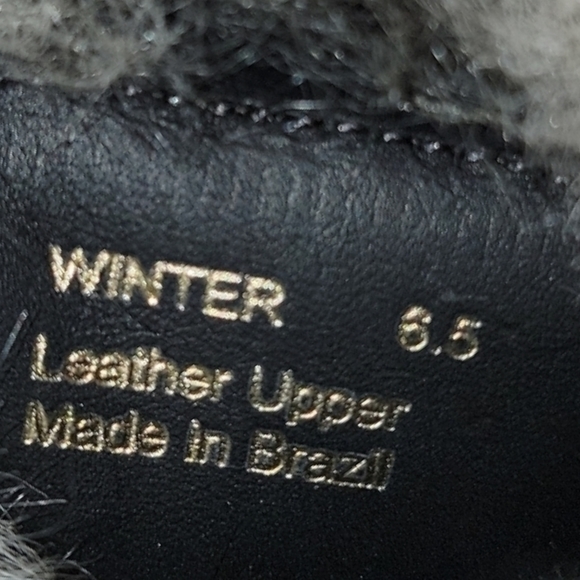 Botkier Winter Leather Lace Up Boots with Faux Fur - Picture 8 of 16